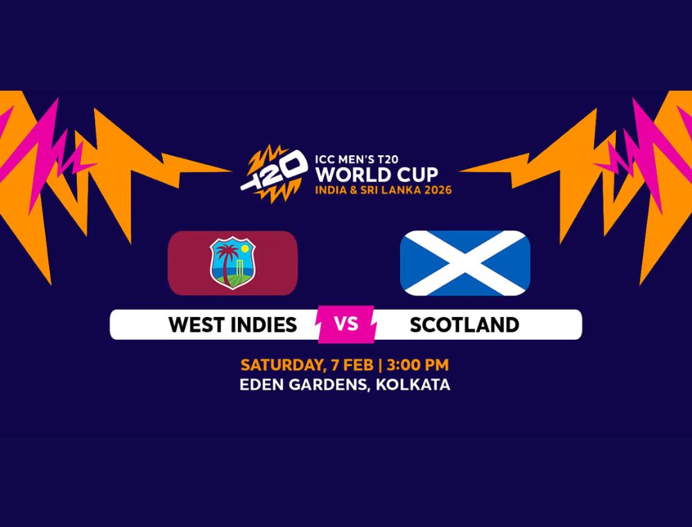 West Indies vs Scotland Dream11 Prediction, Match 2 – ICC Men’s T20 World Cup 2026 | Fantasy Tips, Playing 11