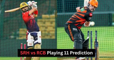 SRH vs RCB Playing 11 Prediction