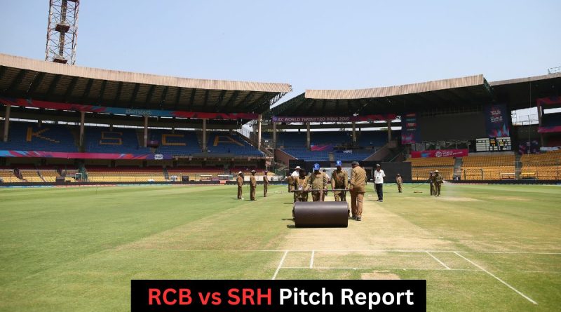 SRH vs RCB pitch report Chinnaswamy Stadium IPL 2026