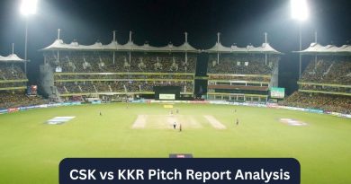 CSK vs KKR Pitch Report Analysis