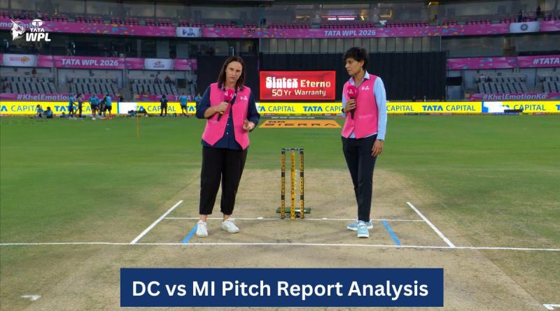 DC vs MI Pitch Report Analysis
