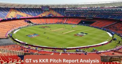 GT vs KKR Pitch Report Analysis