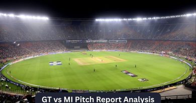 GT vs MI Pitch Report Analysis