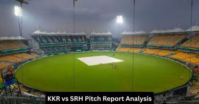 KKR vs SRH Pitch Report Analysis Stats