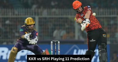 KKR vs SRH Playing 11 Prediction