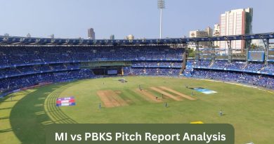 MI vs PBKS Pitch Report Analysis
