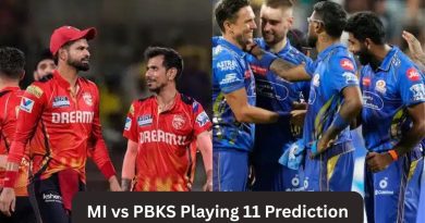 MI vs PBKS Playing 11 Prediction
