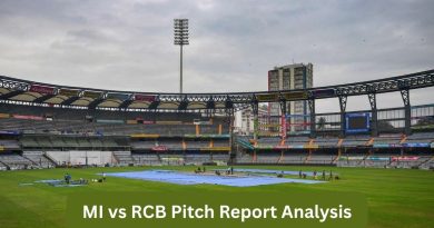 MI vs RCB Pitch Report Analysis