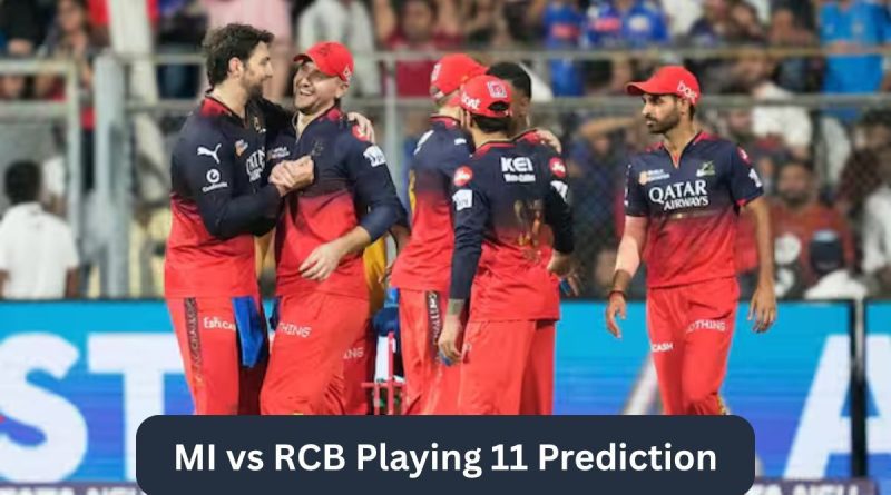 MI vs RCB Playing 11 Prediction
