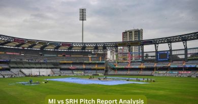 MI vs SRH Pitch Report Analysis
