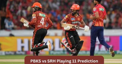 PBKS vs SRH Playing 11 Prediction