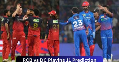 RCB vs DC Playing 11 Prediction
