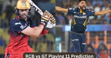 RCB vs GT Playing 11 Prediction